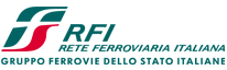 Logo di RFI, Rete Ferroviaria Italiana, Gruppo Ferrovie dello Stato Italiane.